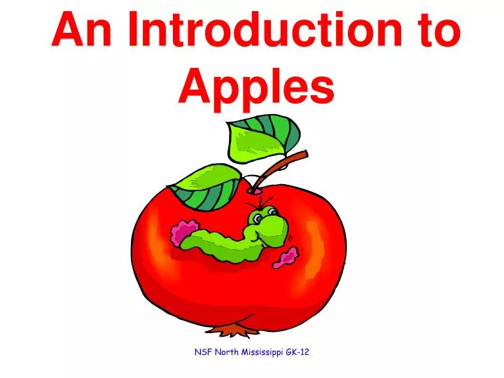 an introduction to apples