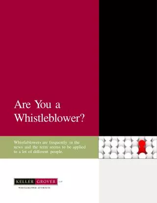 Are You a Whistleblower?