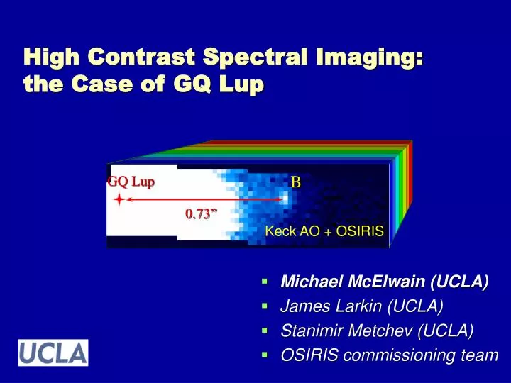 high contrast spectral imaging the case of gq lup