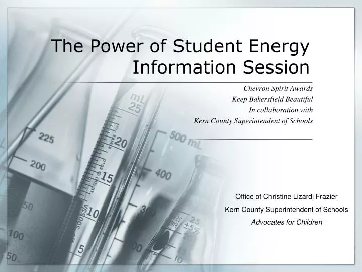 the power of student energy information session