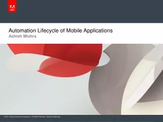 Automation Lifecycle of Mobile Applications