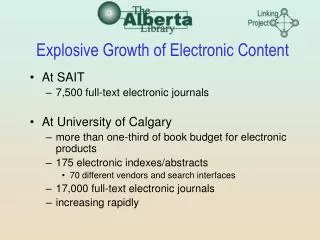 Explosive Growth of Electronic Content