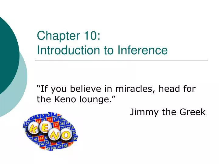 chapter 10 introduction to inference