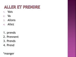 aller et prendre