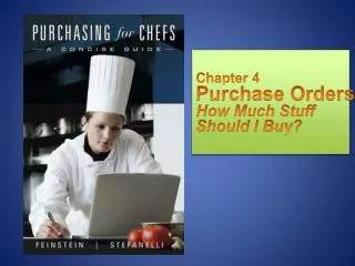 Chapter 4 Purchase Orders How Much Stuff Should I Buy?