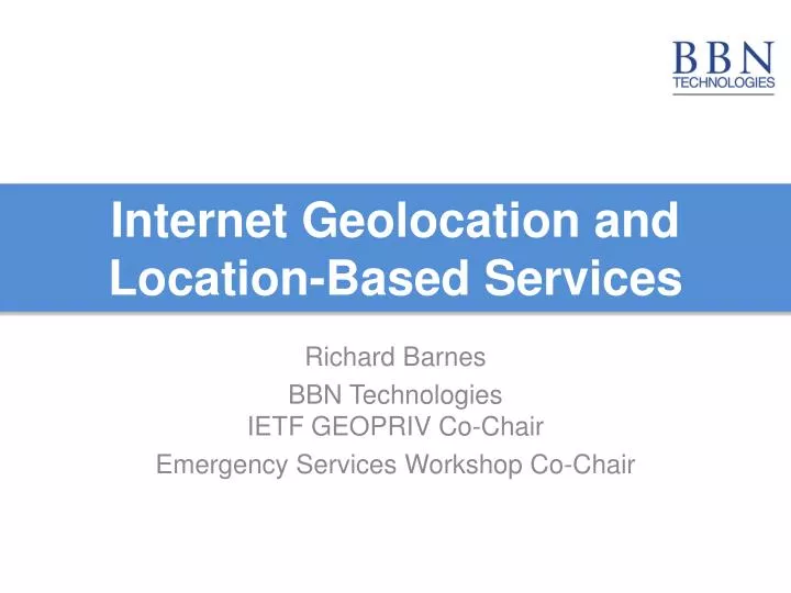 internet geolocation and location based services