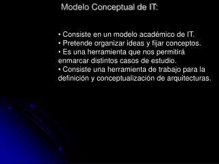 modelo conceptual de it
