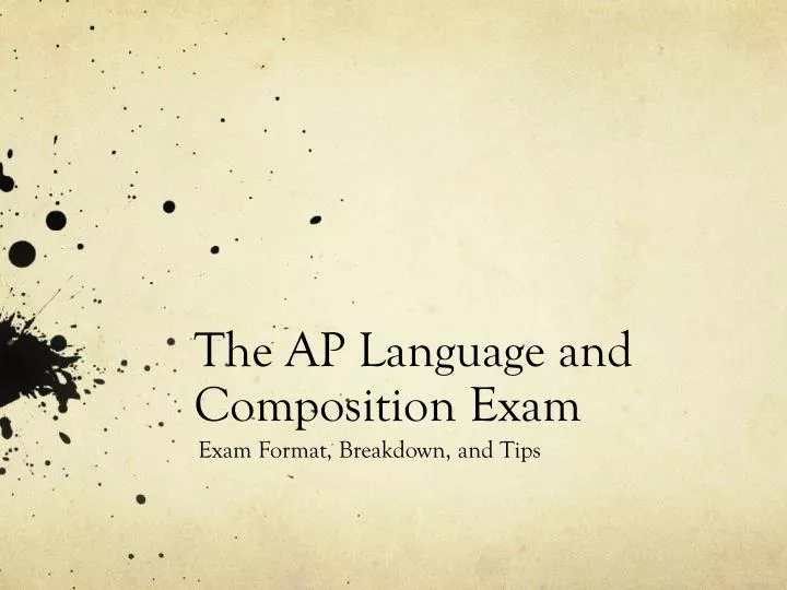 the ap language and composition exam