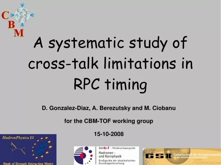 a systematic study of cross talk limitations in rpc timing