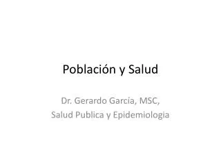 poblaci n y salud
