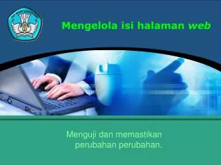 mengelola isi halaman web