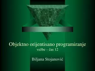 objektno orijentisano programiranje ve be as 1 2