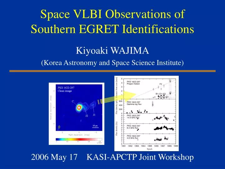 space vlbi observations of southern egret identifications
