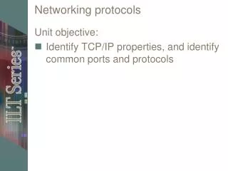 Networking protocols