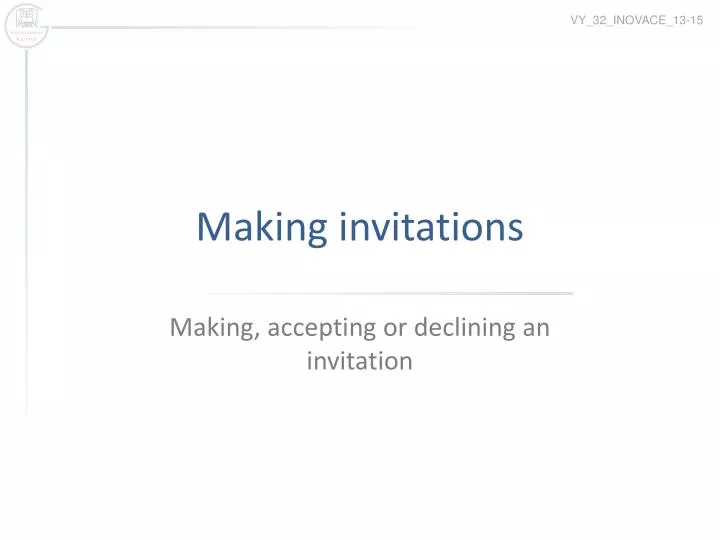 making invitations