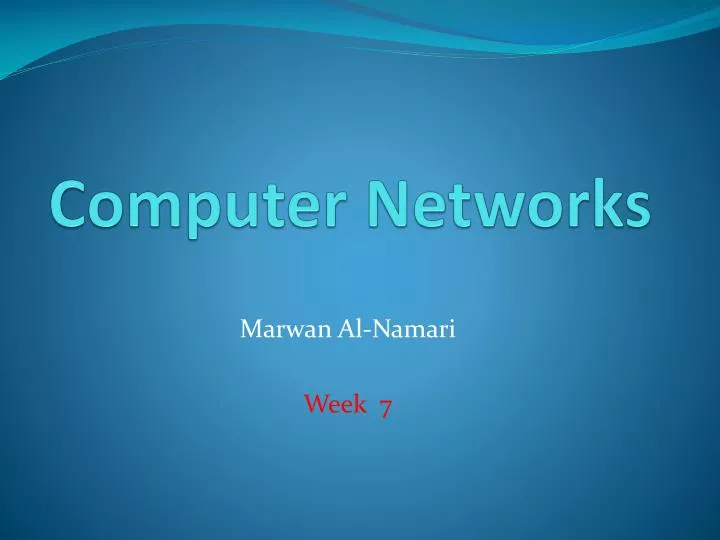 computer networks