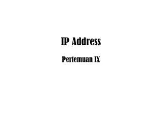 ip address