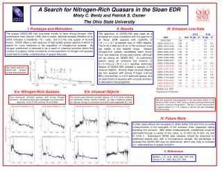 A Search for Nitrogen-Rich Quasars in the Sloan EDR Misty C. Bentz and Patrick S. Osmer