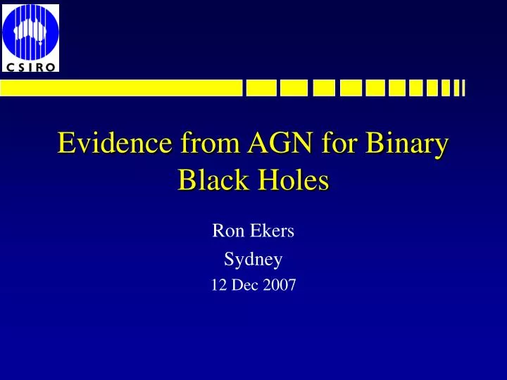 evidence from agn for binary black holes