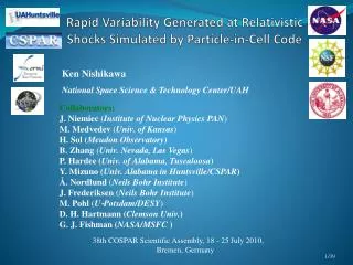 Rapid Variability Generated at Relativistic Shocks Simulated by Particle-in-Cell Code