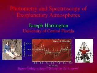Photometry and Spectroscopy of Exoplanetary Atmospheres