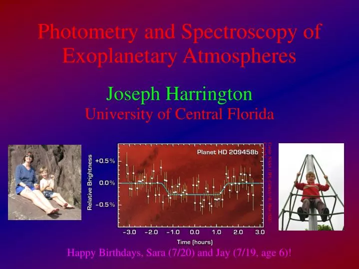 photometry and spectroscopy of exoplanetary atmospheres