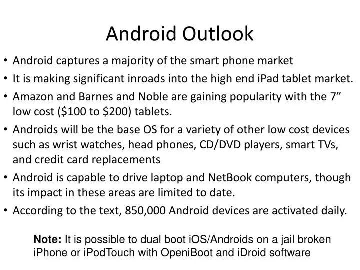 android outlook