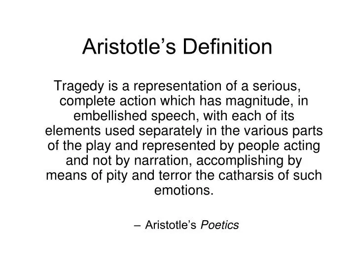 aristotle s definition