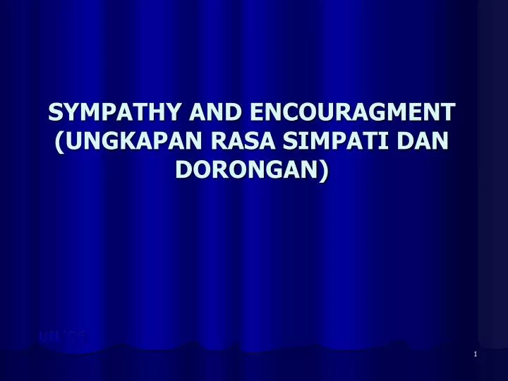 sympathy and encouragment ungkapan rasa simpati dan dorongan