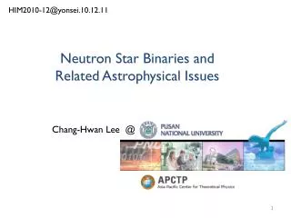 Neutron Star Binaries and Related Astrophysical Issues