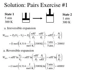 Solution: Pairs Exercise #1