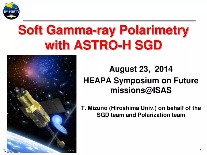 soft gamma ray polarimetry with astro h sgd