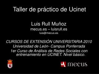 taller de pr ctico de ucinet