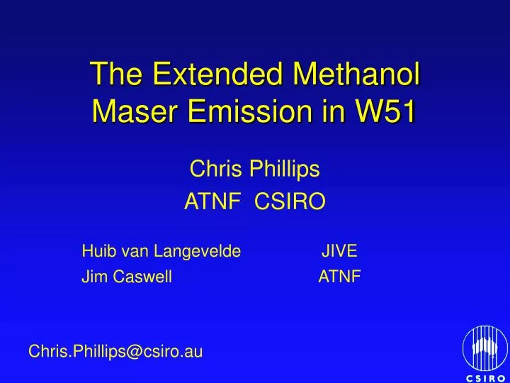 the extended methanol maser emission in w51