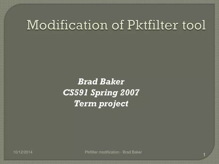 brad baker cs591 spring 2007 term project