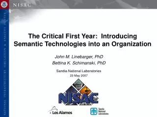 The Critical First Year: Introducing Semantic Technologies into an Organization