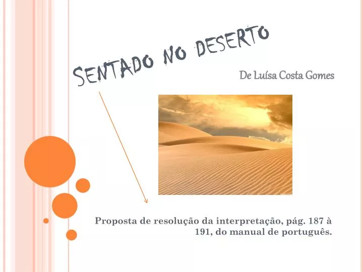 sentado no deserto