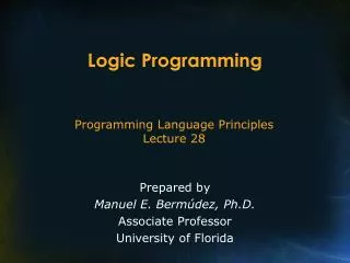 Logic Programming