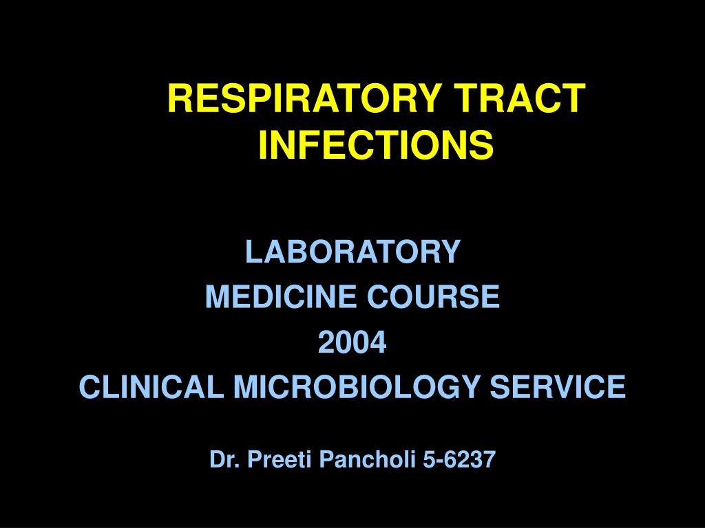 PPT - RESPIRATORY TRACT INFECTIONS PowerPoint Presentation, free ...