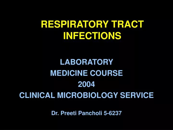 respiratory tract infections