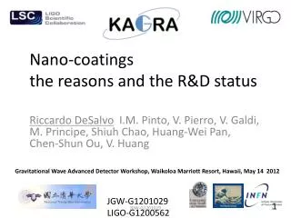 Nano-coatings the reasons and the R&amp;D status