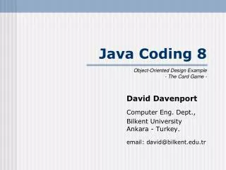 Java Coding 8