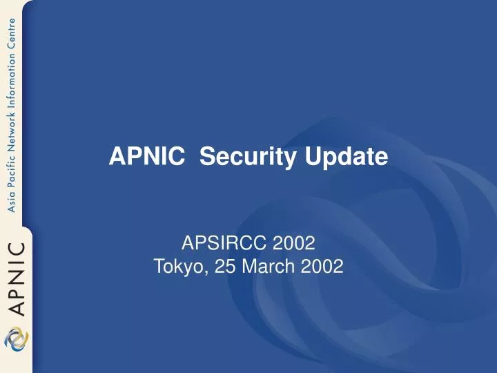 apnic security update