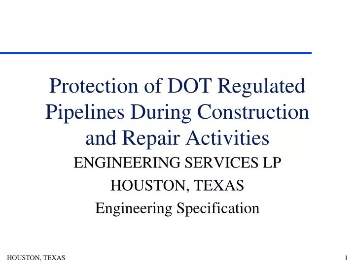 protection of dot regulated pipelines during construction and repair activities