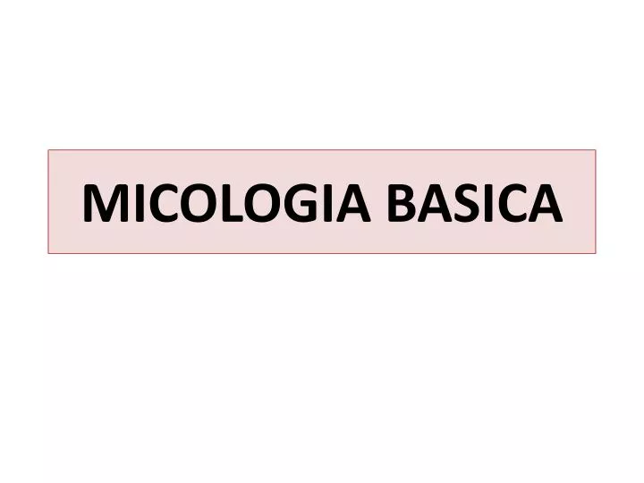micologia basica