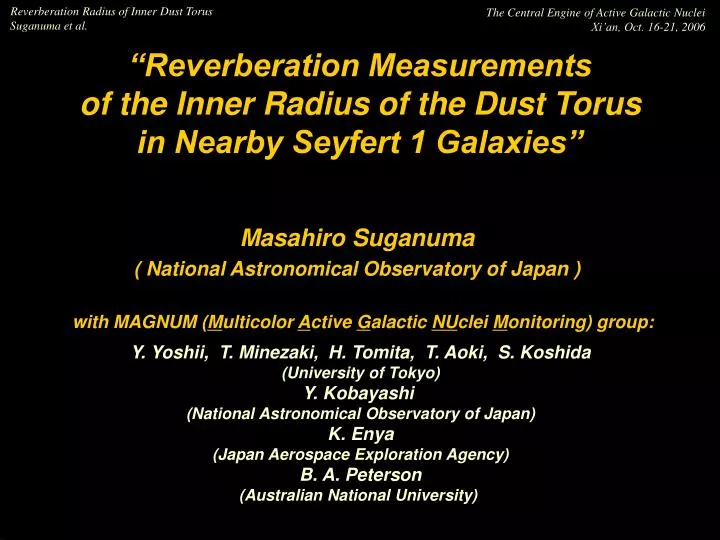reverberation measurements of the inner radius of the dust torus in nearby seyfert 1 galaxies
