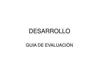 desarrollo