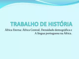 trabalho de hist ria