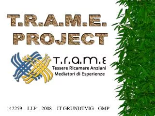 T.R.A.M.E. PROJECT