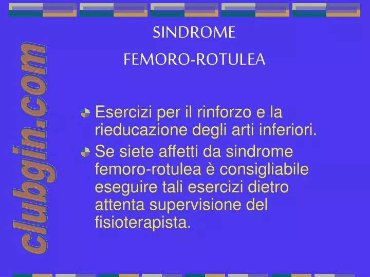 sindrome femoro rotulea